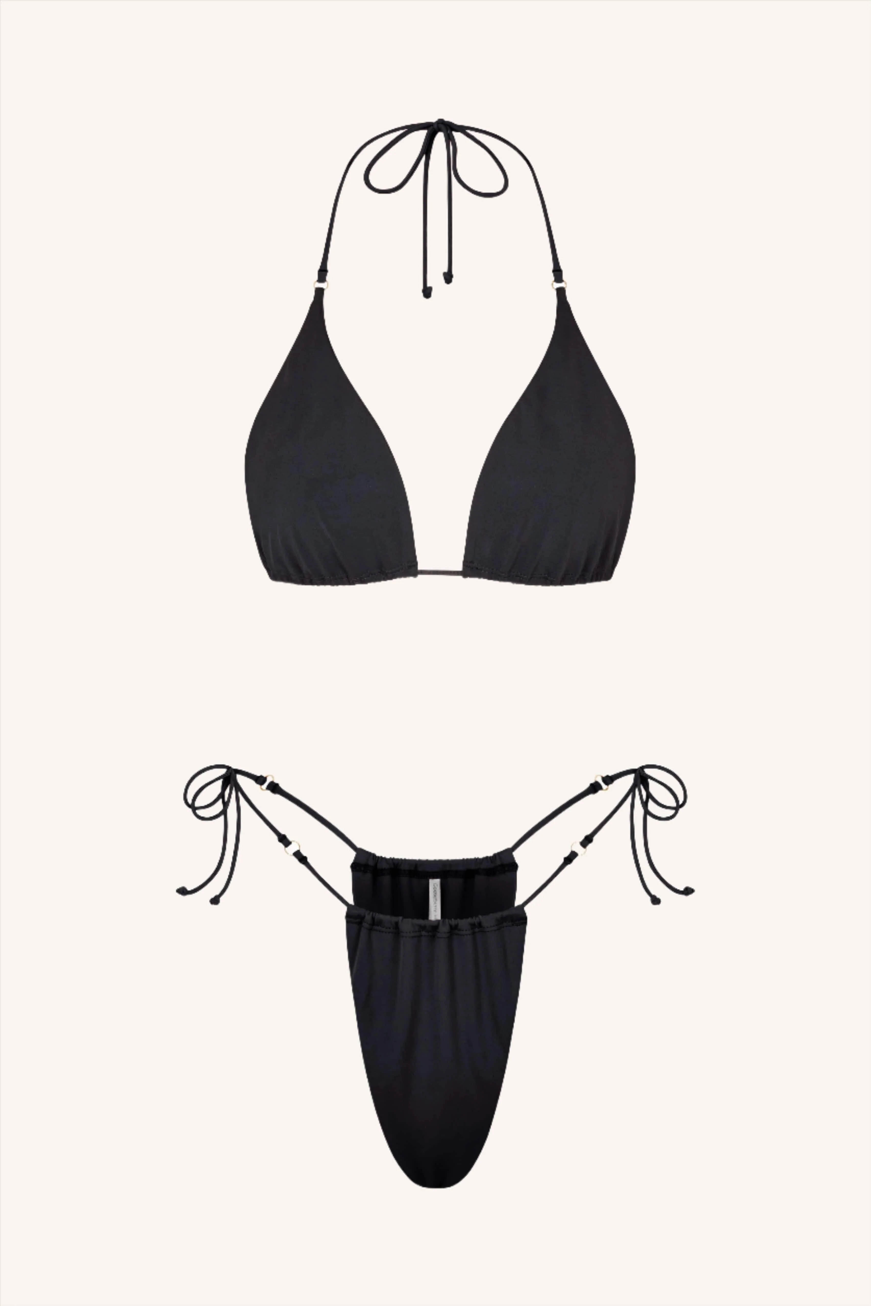 Side Tie Bikini Briefs Black - Image 7